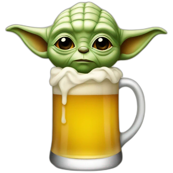 Yoda beer emoji