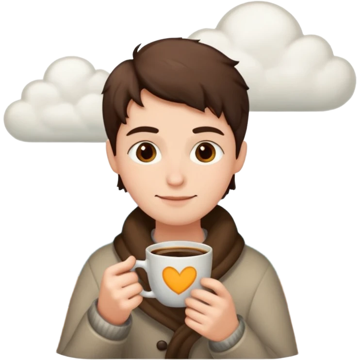 cloudy morning drinking coffee emoji