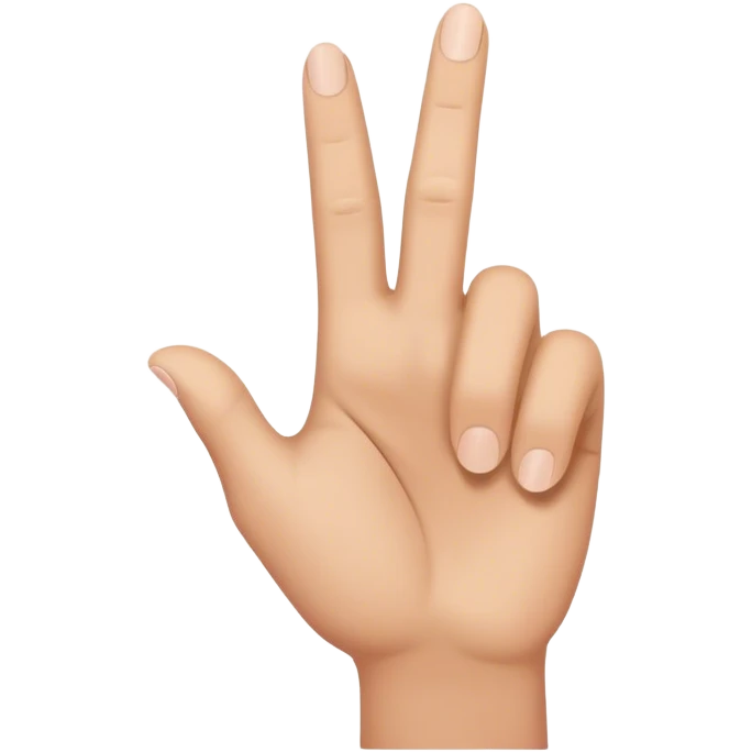Finger pointing seen from the back of hand  emoji