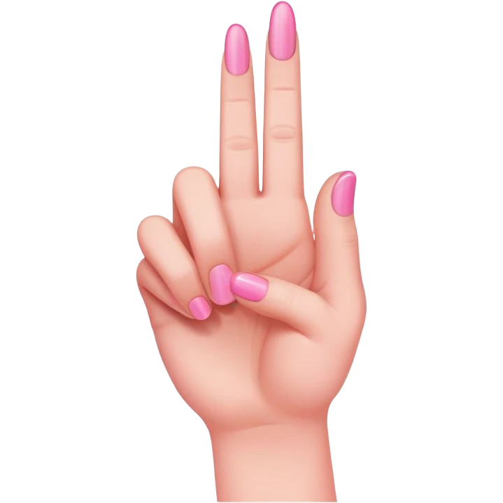 pink middle finger emoji