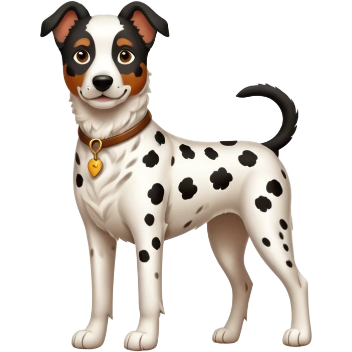 Belgium shepherd with Dalmatian  emoji