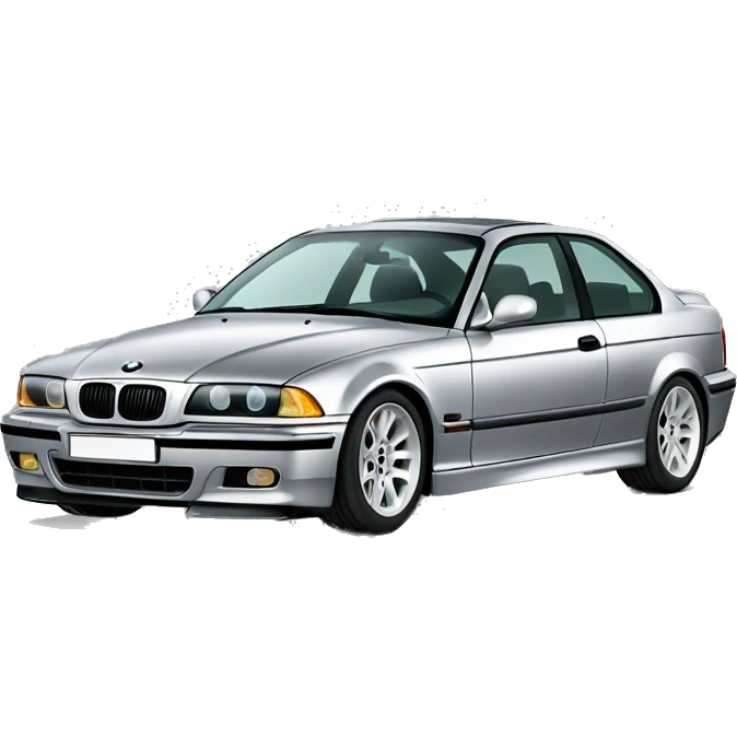 silver bmw e36 emoji