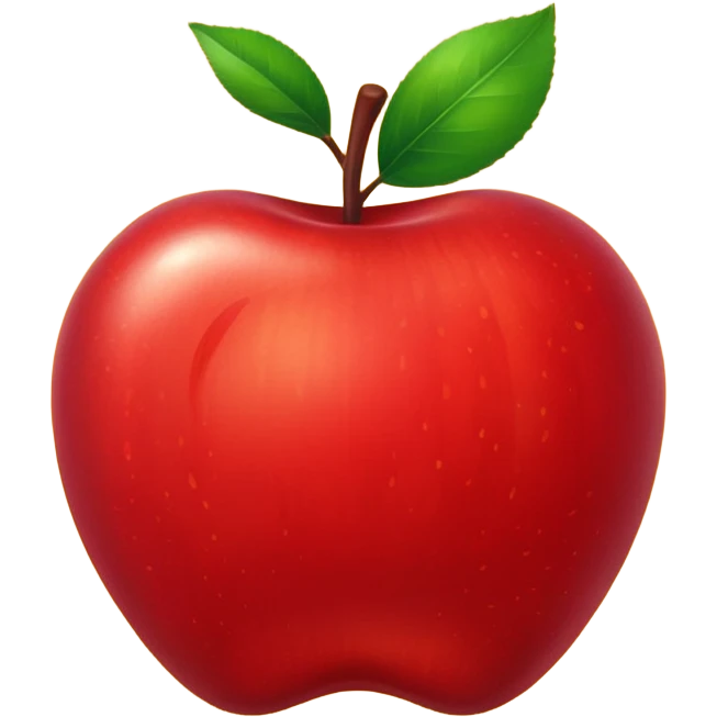 happy apple emoji