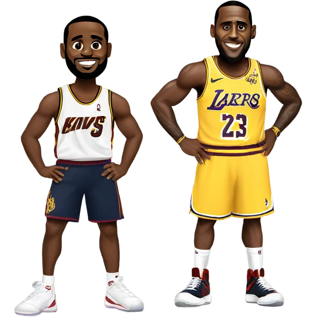 LeBron with diddy emoji