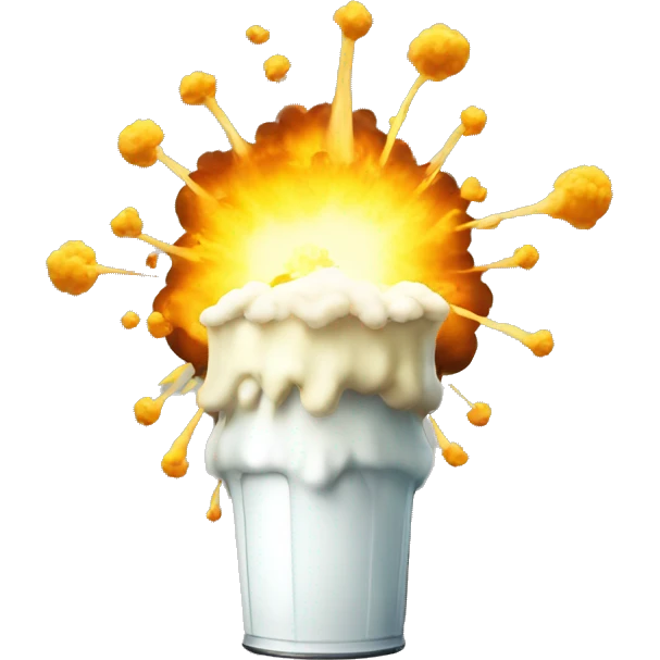 Nuclear Milk Explosion emoji