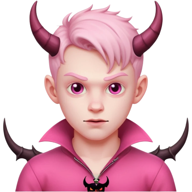 devil boyl in pink outfit emoji