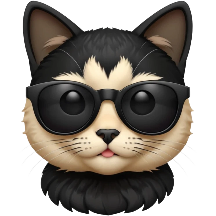 Cat wearing sunglasses emoji