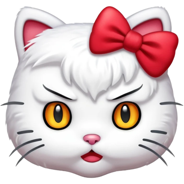 Angry hello kitty  emoji