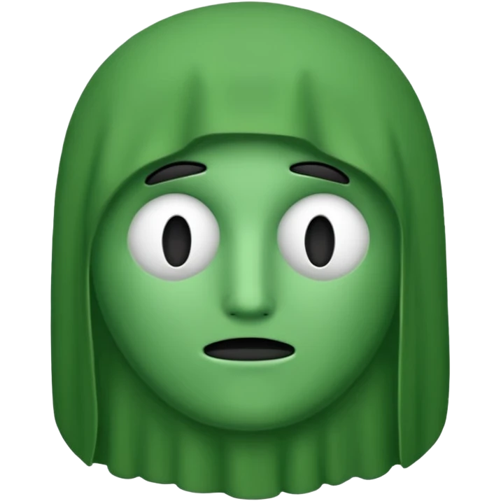 a green brocli with no face emoji