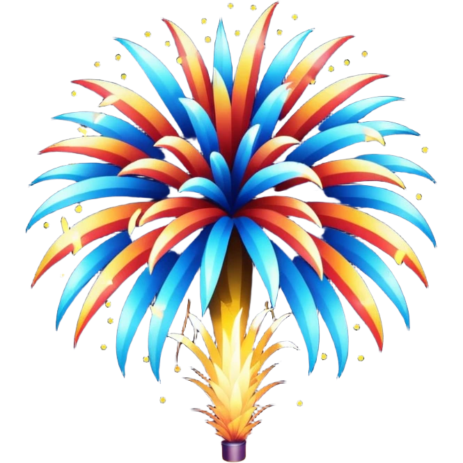 Custom firework display emoji