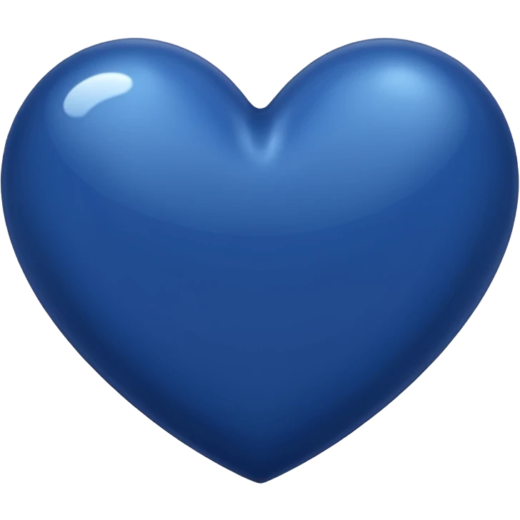 Dark blue heart emoji