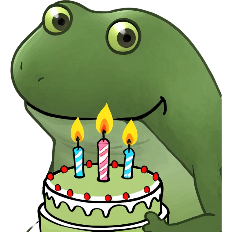 bufo blowing candles on cake emoji