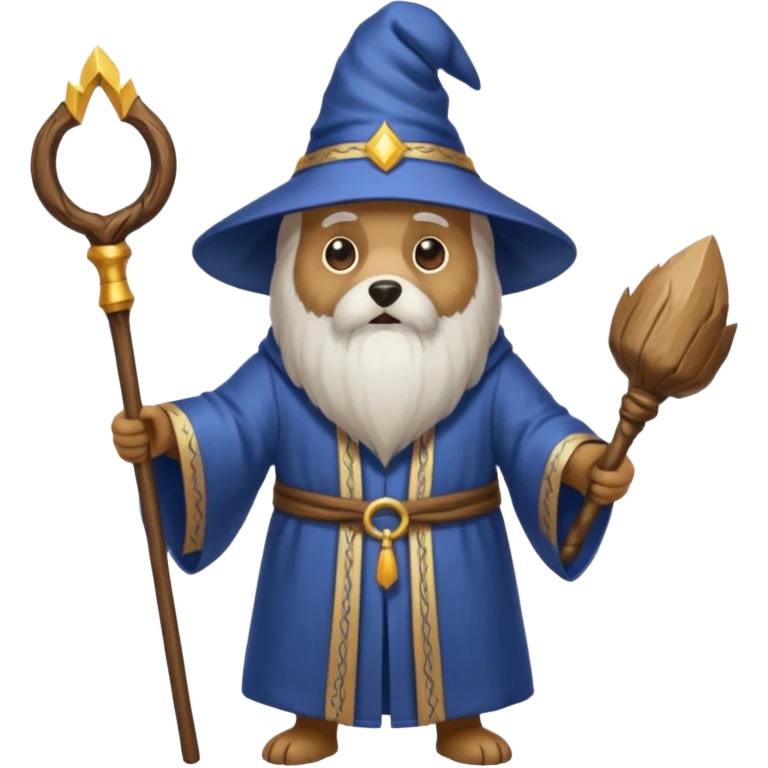 Dog wizard emoji