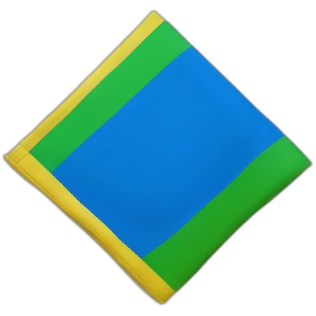 Bandera de azul, amarillo y verde emoji