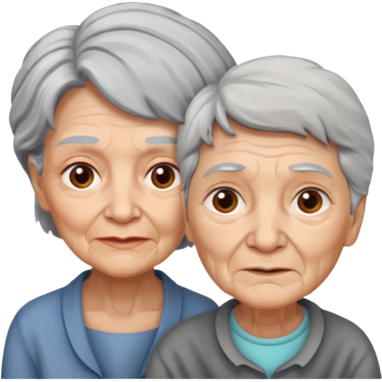 lo mismo que estas haciendo solo coloca alado de la abuela un hombre joven  emoji