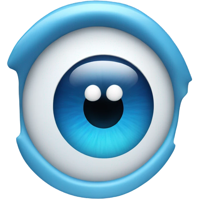 blue eyes watching you emoji