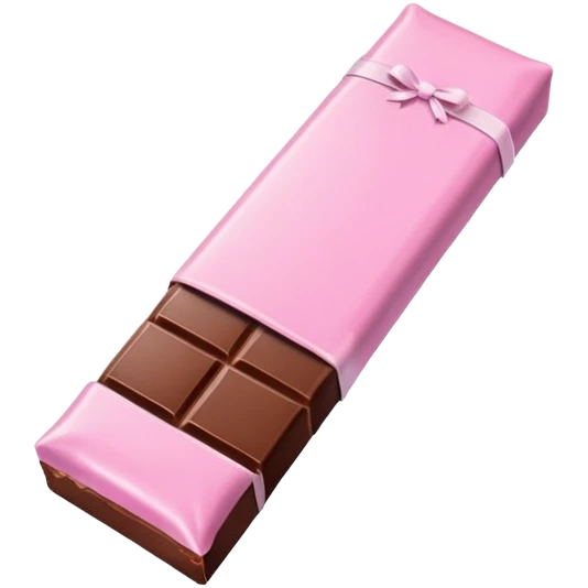 Baby pink chocolate bar emoji