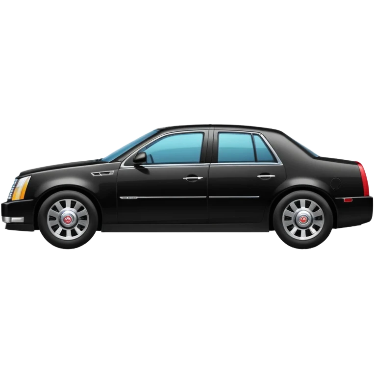 black cadillac in profile emoji