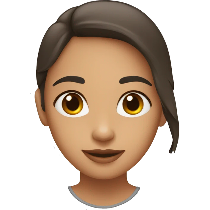 Fille formant un demi-cœur avec ses doigts emoji