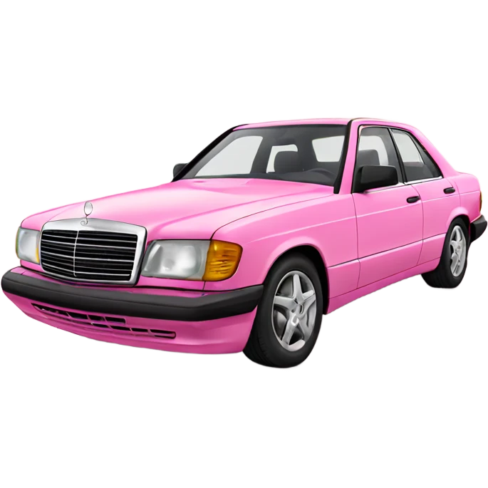 Pink Mercedes  emoji
