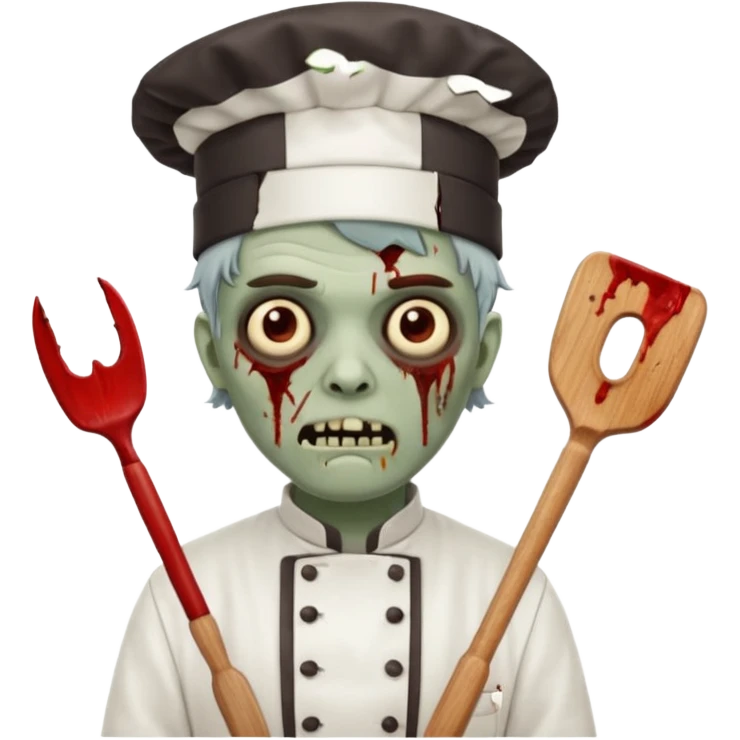  zombi man chef emoji