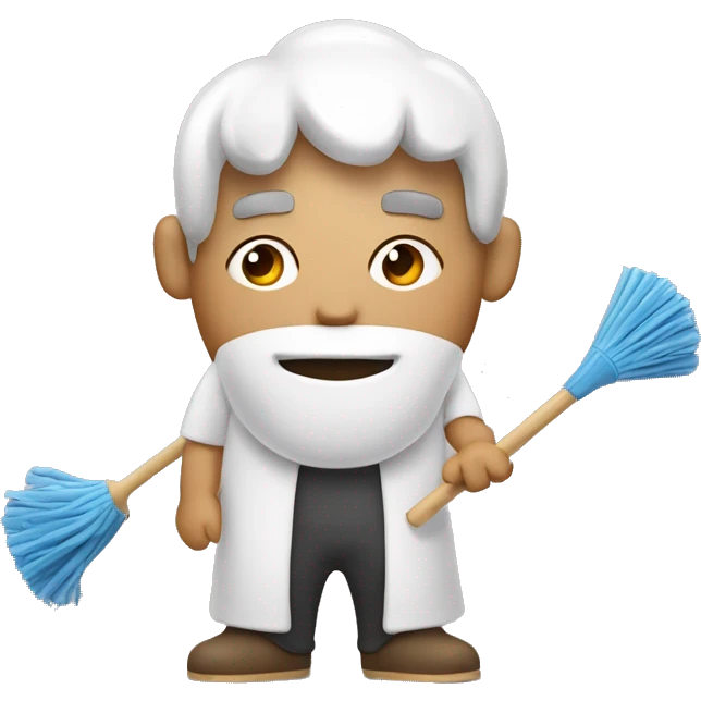 Asian gout with mop top with a Yeeps character next to him emoji