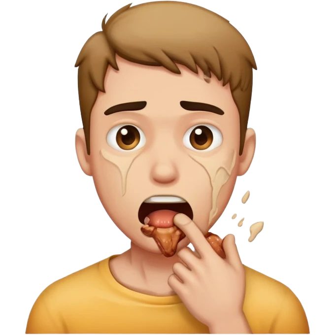 guy choking emoji