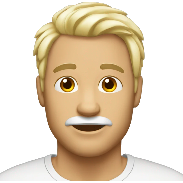 Hombre blanco pelo corto  emoji