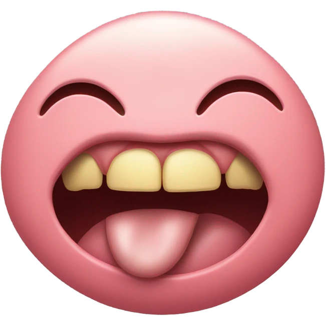 shaking tongue emoji