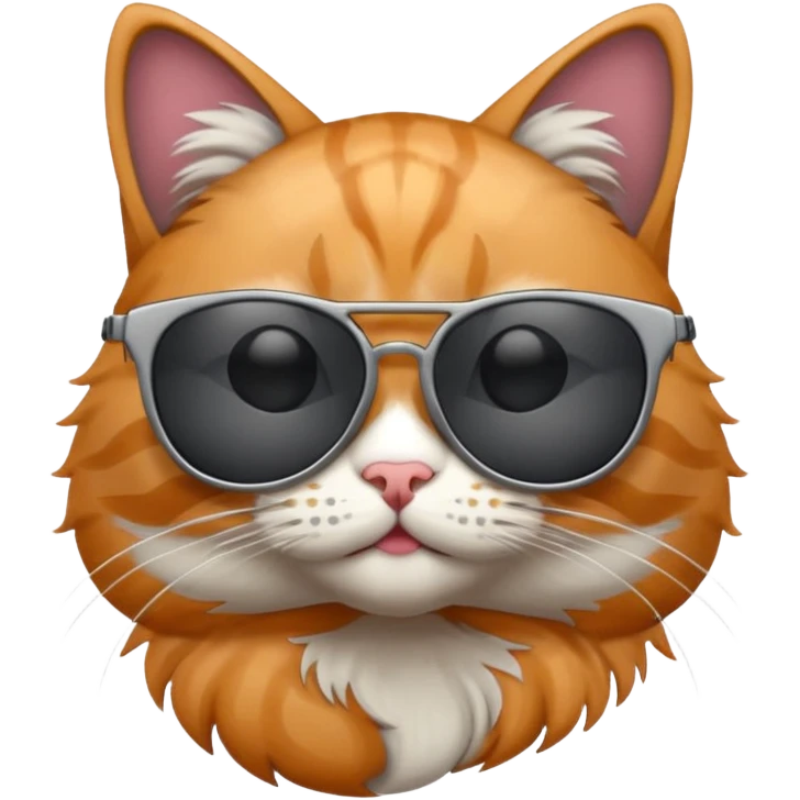 Cat wearing sunglasses emoji