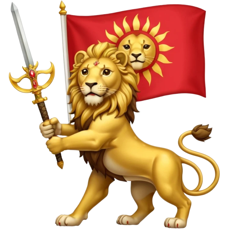پرچم شیر و خورشید دوران شاهنشاهی ایران emoji