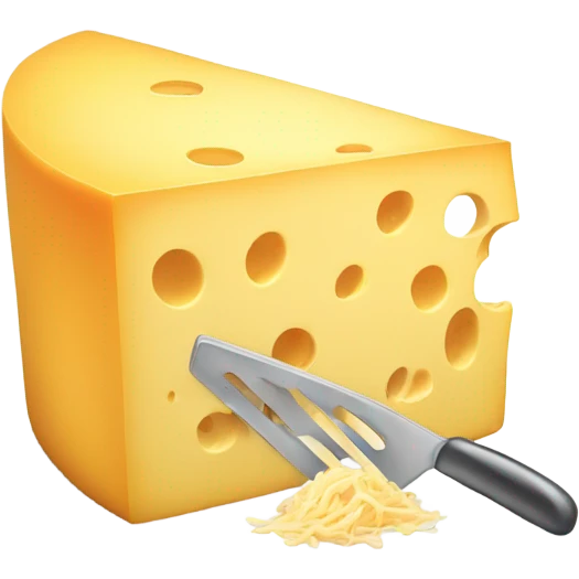 Cheese getting grated emoji