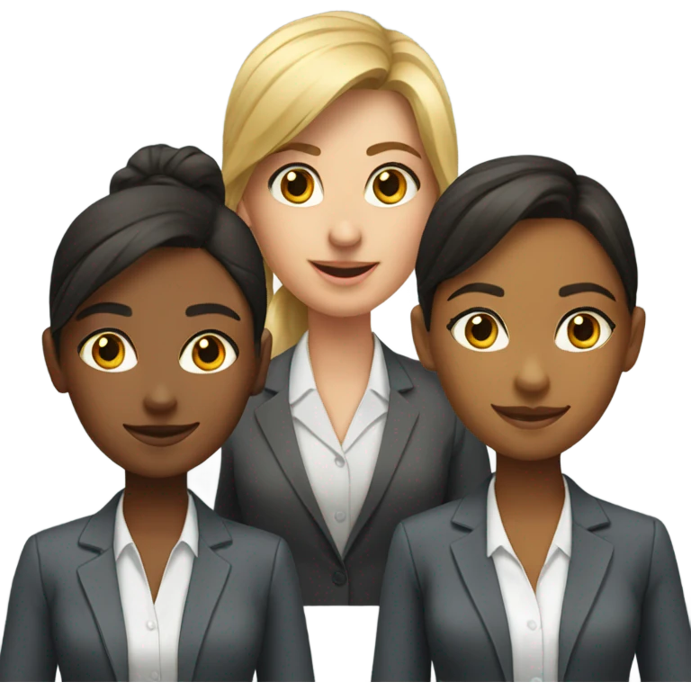 corporate team of girls emoji