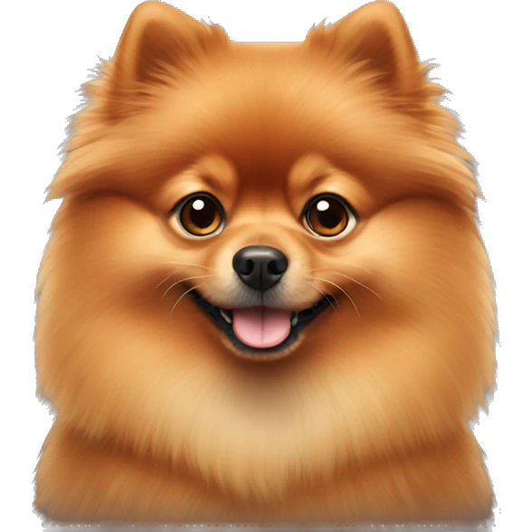 Red Pomeranian emoji