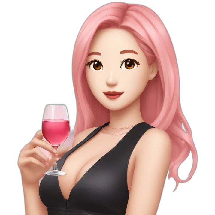 Rosé from blackpink emoji