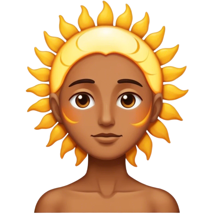 Sun and moos emoji