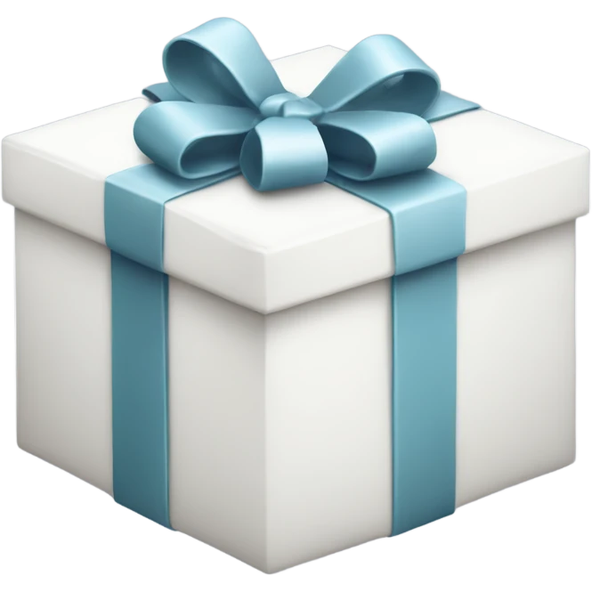 white gift box emoji