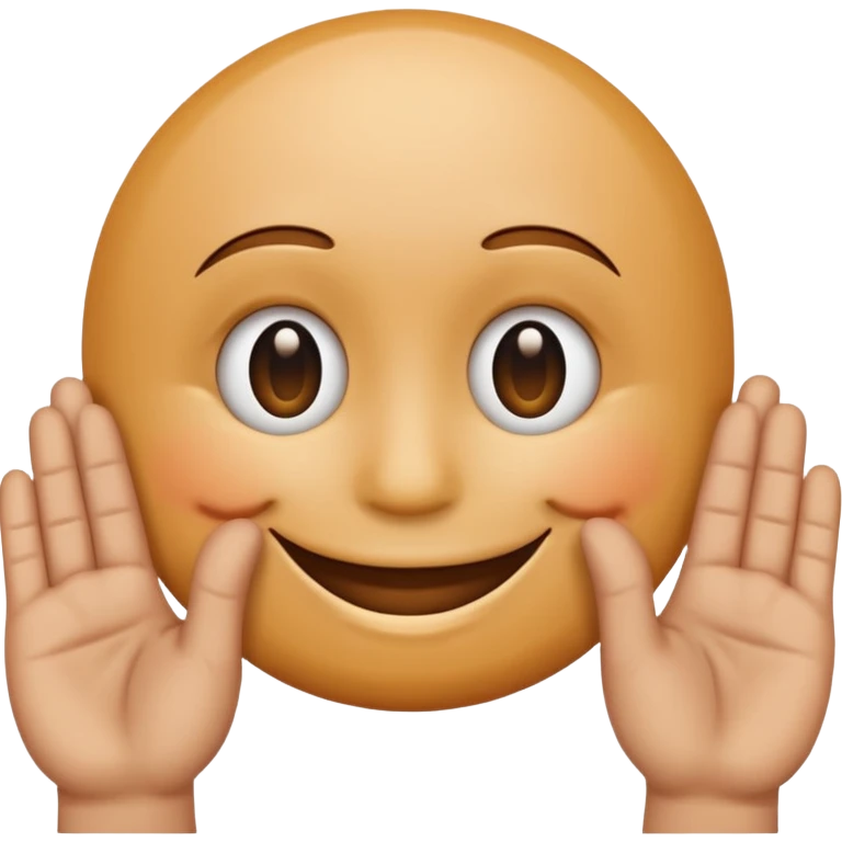 Two hands smiley face emoji