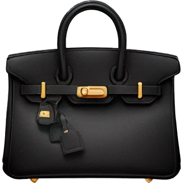 black birkin bag  emoji