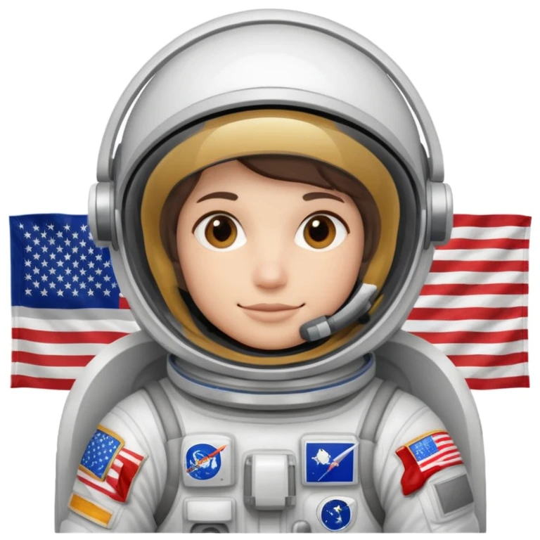 astronaut us flag emoji