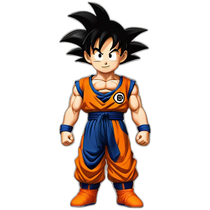 Goku with thumb up in profile  emoji