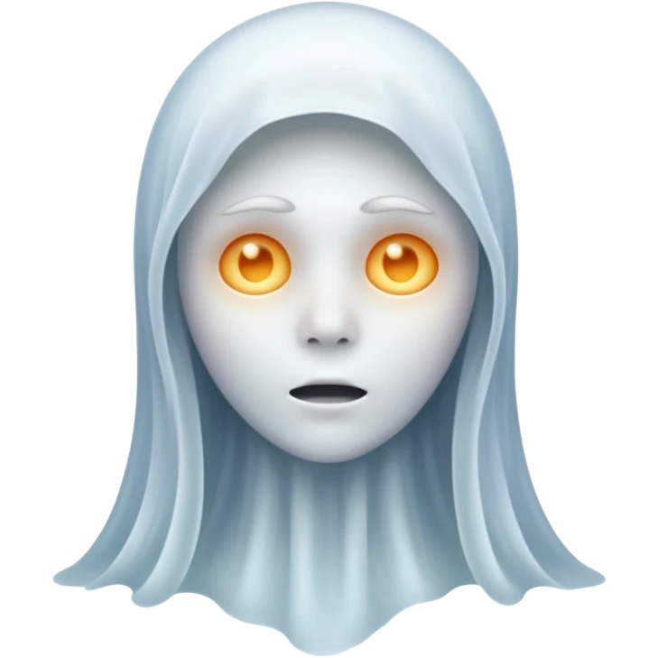 realistic ghost without a face emoji