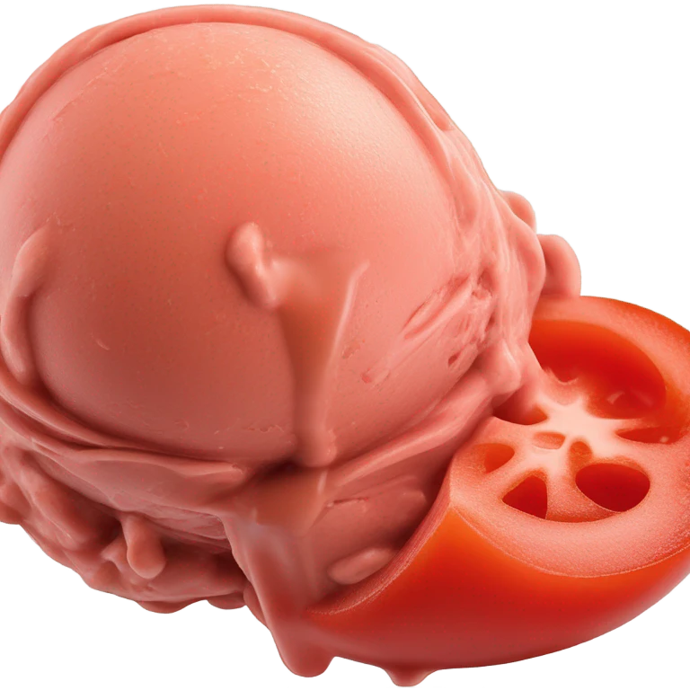 Tomato ice cream emoji
