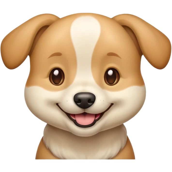 dog sorrindo emoji