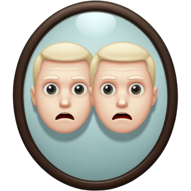 Killer behind man on mirror emoji
