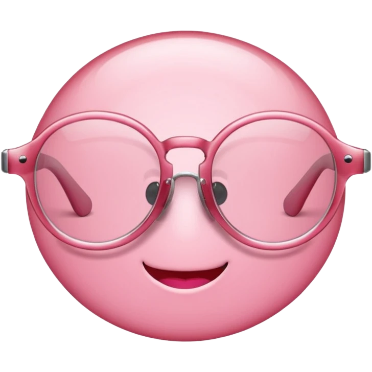 Rose pink glasses emoji