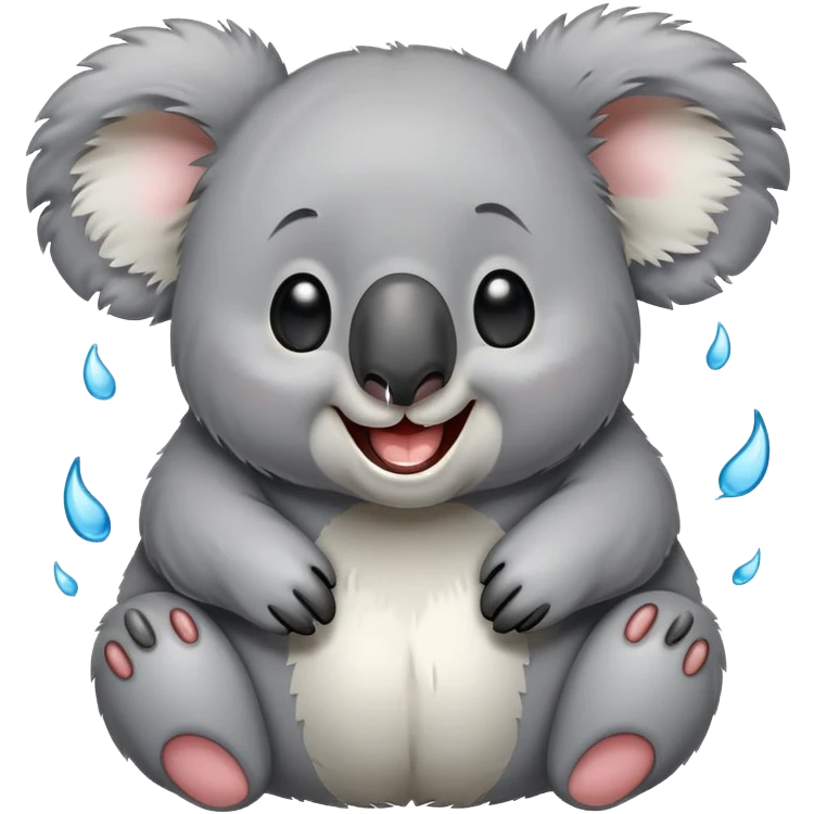 koala laughing hysterically with tears of joy emoji
