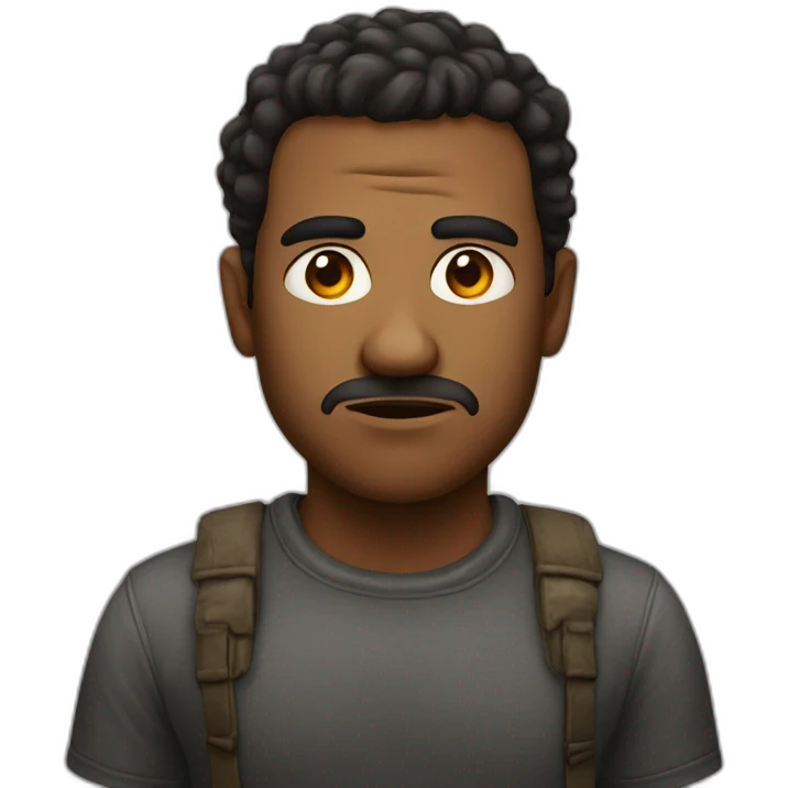 serious gaze from man emoji