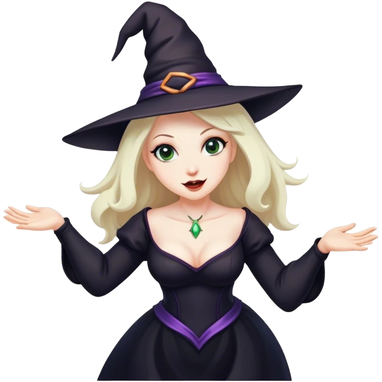 Witch dancing emoji