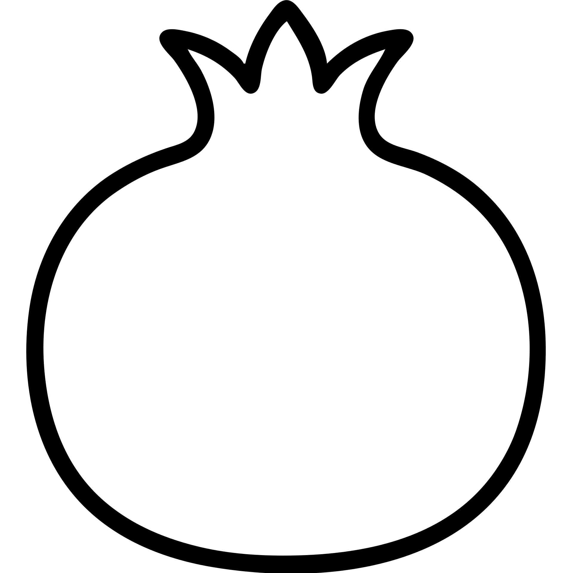 outlined pomegranate icon emoji